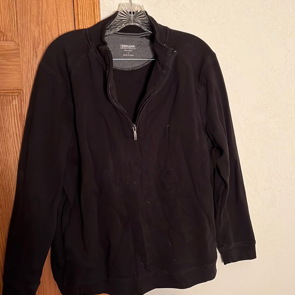 Kirkland 3/4 zip cotton sweater.
